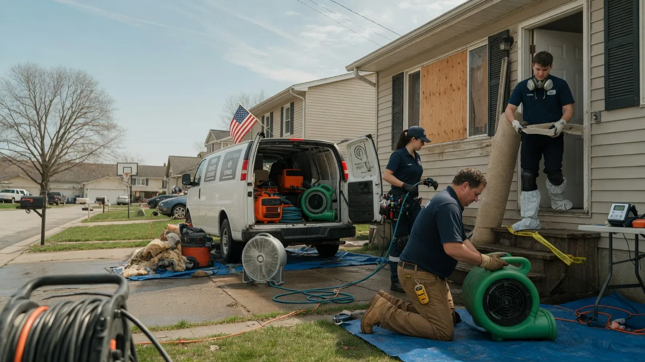 Water Damage Restoration in New Waverly, IN near me